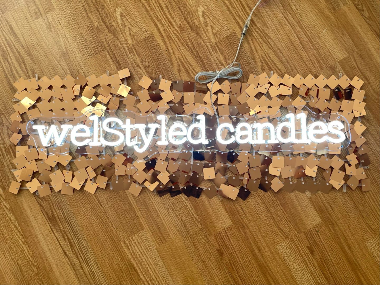 Customer photo review of Custom Neon Sign