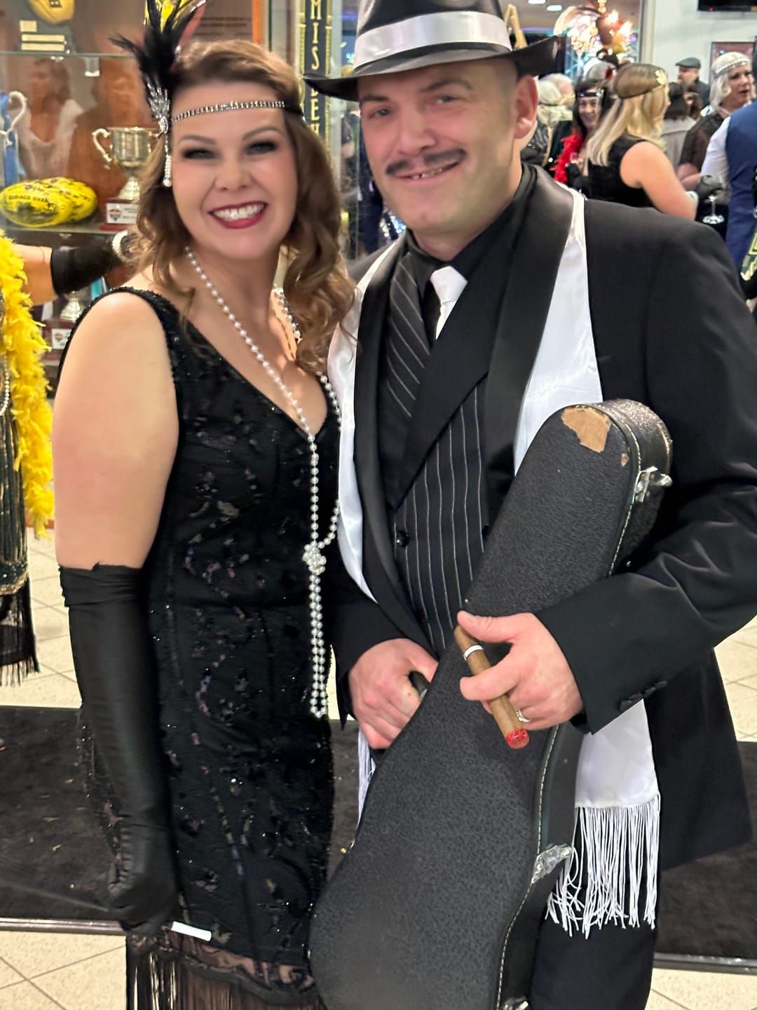 Customer photo review of Natasha 1920s Gatsby Dress - Black