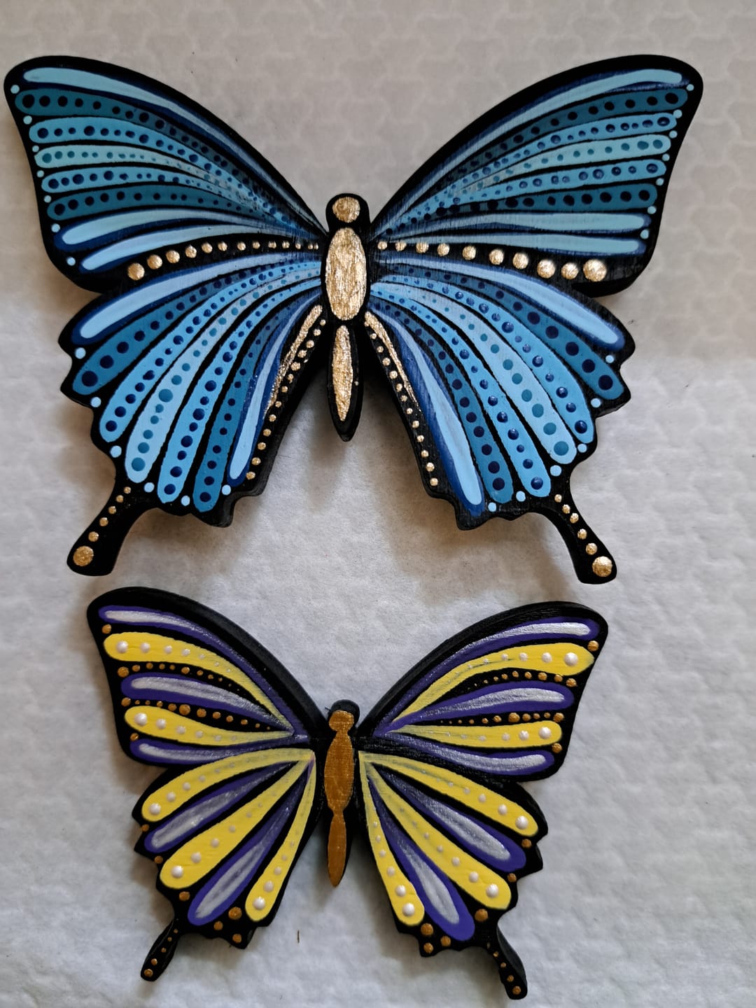 Customer photo review of Unfinished Wood Butterfly | Insect | Animal | Wildlife | Craft Cutout | up to 24" DIY