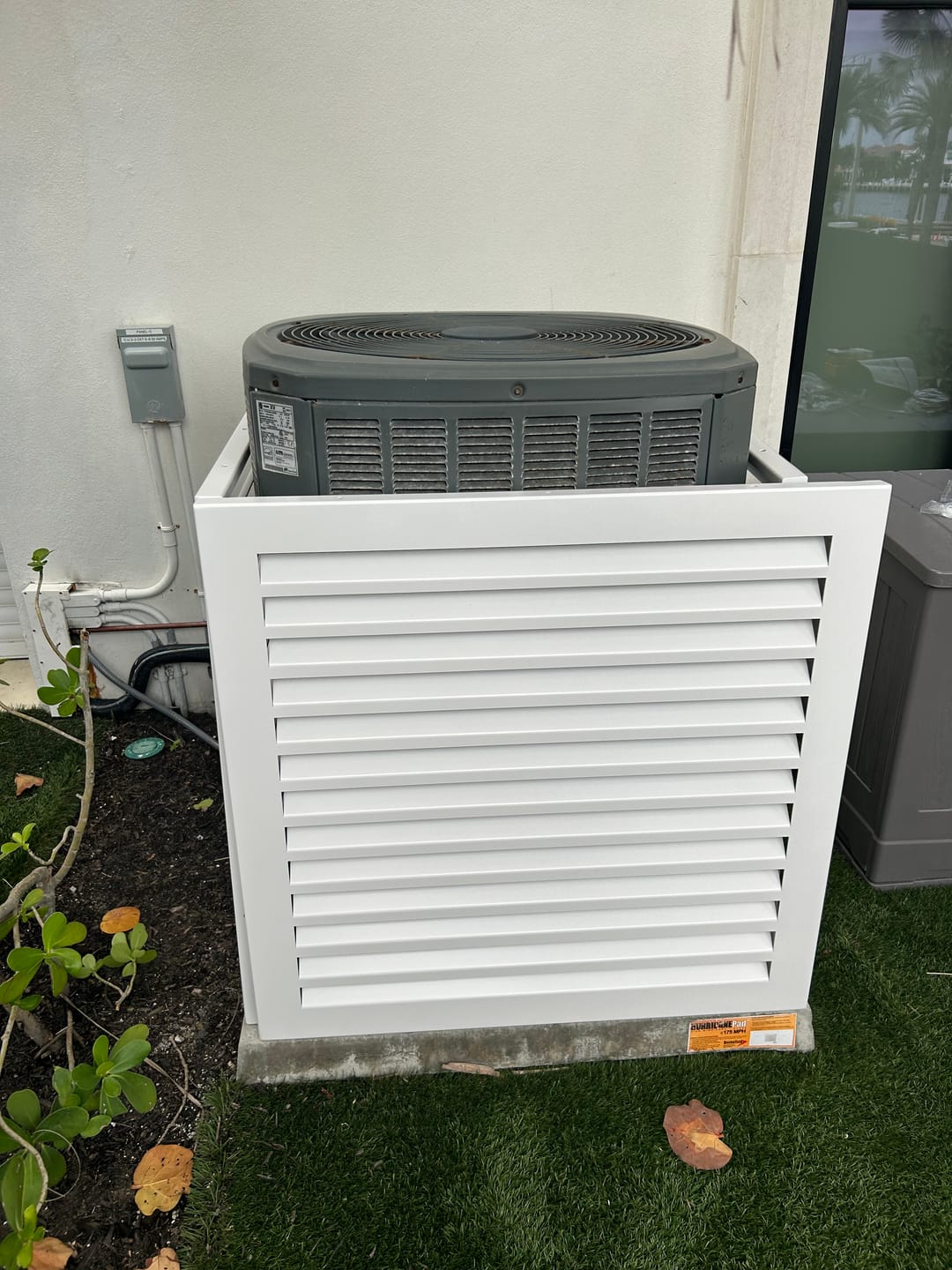 Customer photo review of Central AC Cover - White