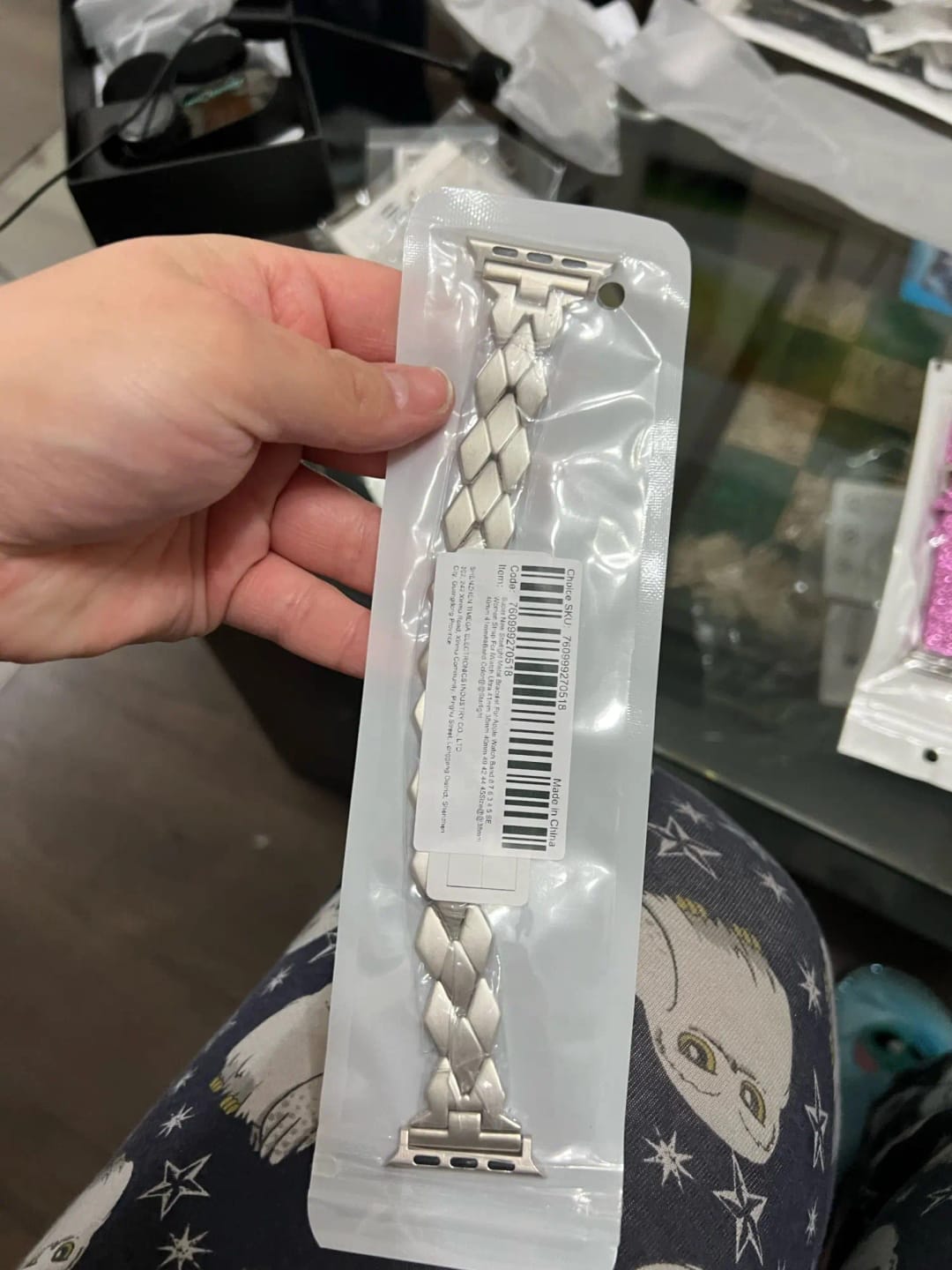 Customer photo review of Apple Watch Stainless Steel Band - Sleek Luxury Strap