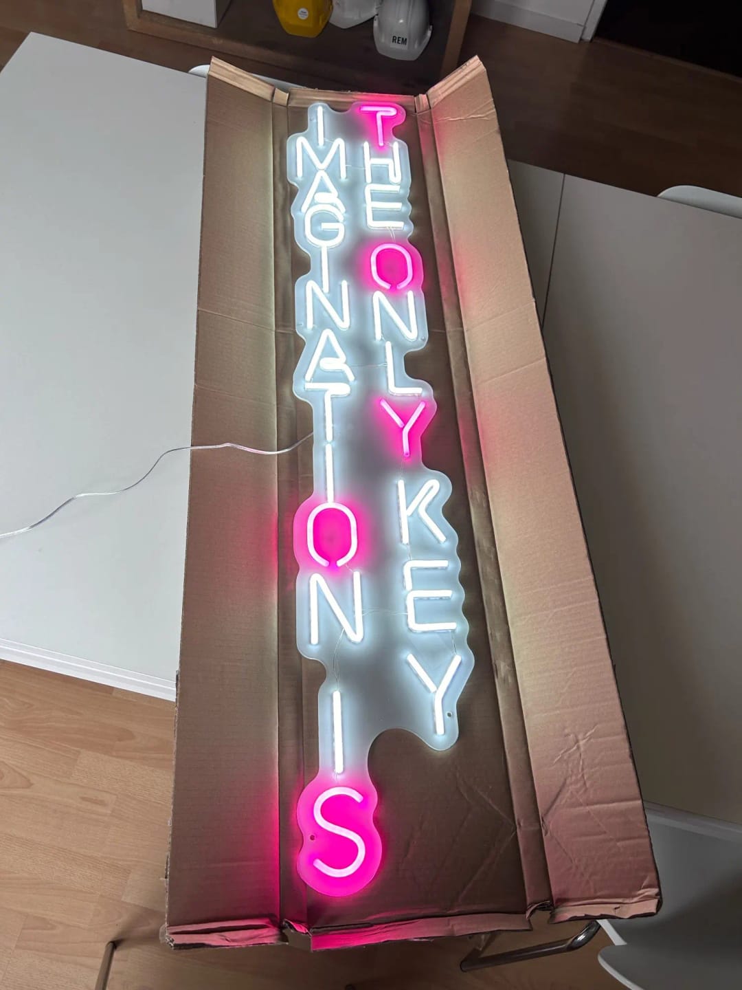 Customer photo review of Custom Neon Sign