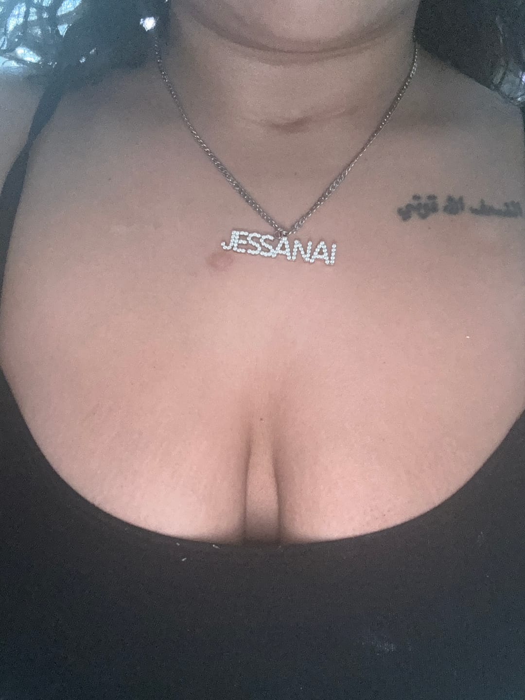 Customer photo review of Iced Arial Name Chain