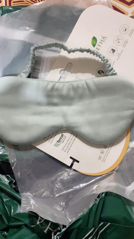 Customer photo review of Zero Carbon Tencel Eye Mask