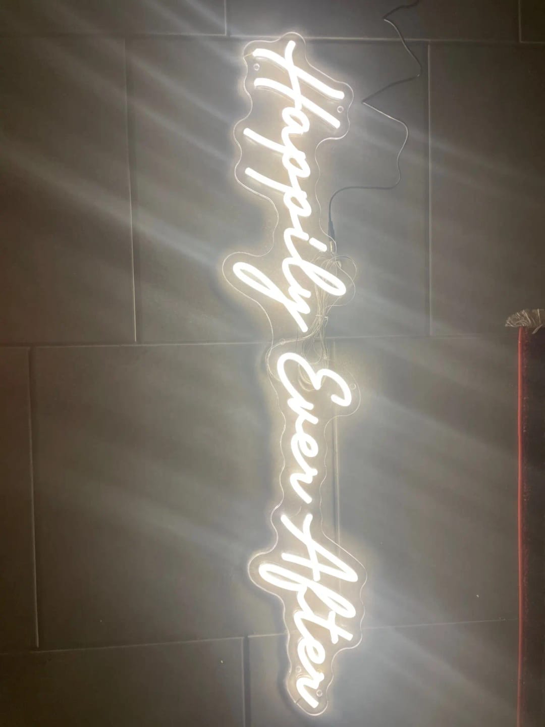 Customer photo review of Custom Neon Sign