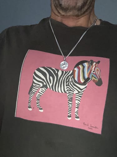 Customer photo review of Compass Pendant | Silver