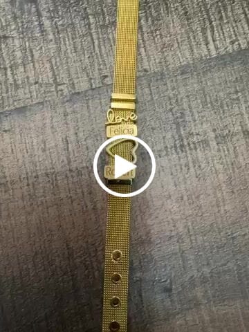 Customer video review of Mesh charm open heart gold