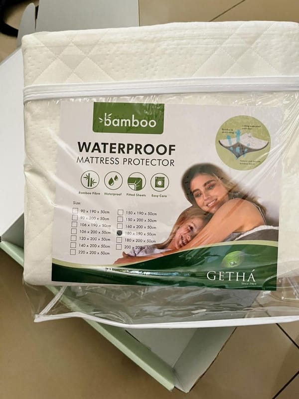 Customer photo review of Bamboo Waterproof Mattress Protector