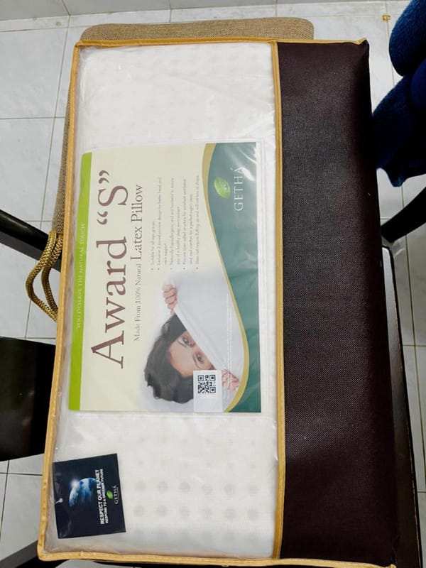 Customer photo review of Getha Award S Latex Pillow