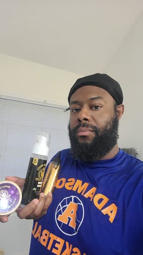 Customer photo review of Respected Roots Beard Care Kit