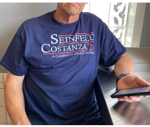 Customer photo review of Seinfeld 24 Cotton Tee