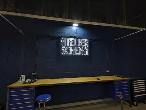 Customer photo review of Custom Neon Sign