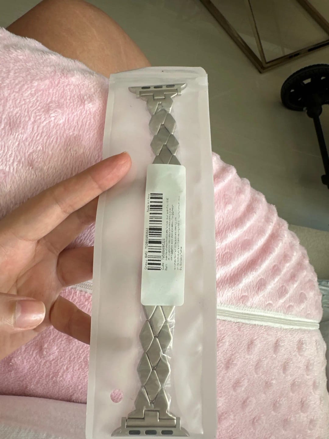 Customer photo review of Apple Watch Stainless Steel Band - Sleek Luxury Strap