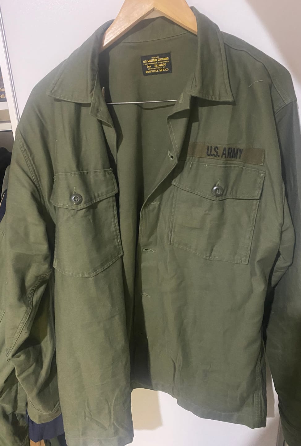 Customer photo review of Vietnam War US Army OG-107 Fatigue Utility Shirt - Plain