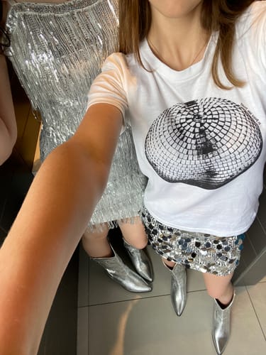 Customer photo review of 'Studio 54' baby tee