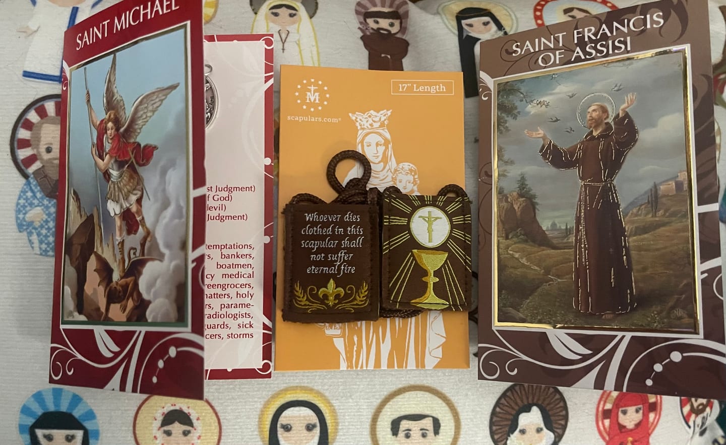 Customer photo review of Eucharist | Premium Brown Scapular