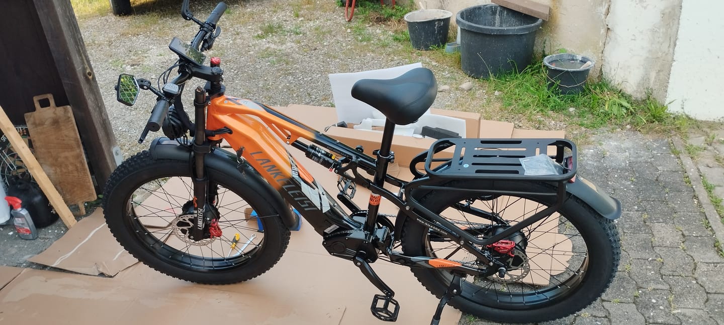Customer photo review of Lankeleisi MG800 Max 1000W*2 26" Fat Bike Dual Motor E-Mountain Bike 48V 20Ah Samsung Battery E-MTB