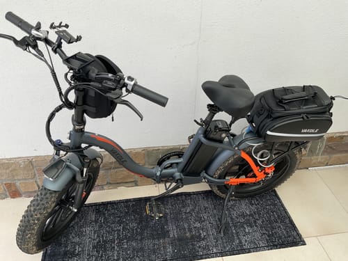 Customer photo review of Vakole Y20 Pro 20" Foldable Step-through Electric Fat Bike with 20Ah Samsung Battery Support APP