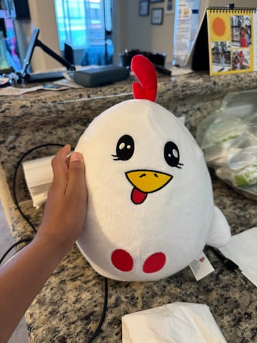 Customer photo review of Chucklz Plushy