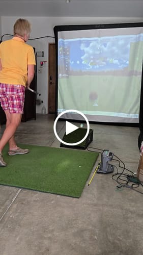 Customer video review of Optoma 4K400STx Short Throw Golf Simulator Projector