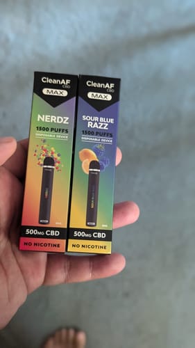 Customer photo review of 500mg CBD Vape Pen | CleanAF MAX