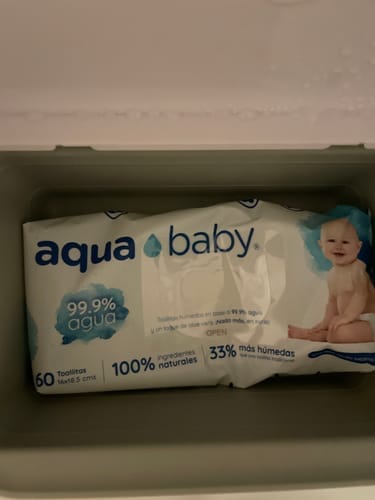 Customer photo review of Aqua Baby 12 Bolsas de 60 Toallitas Húmedas