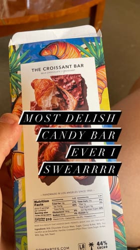 Customer photo review of Croissant Chocolate Bar