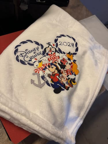 Customer photo review of 2024 Disney Cruise Disney DTF Transfer