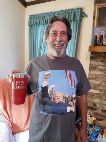 Customer photo review of God Guns & Trump Tumbler