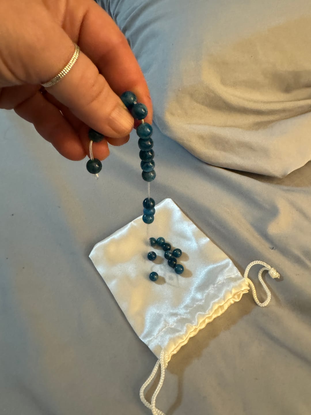 Customer photo review of Blue Apatite Energy Bracelet