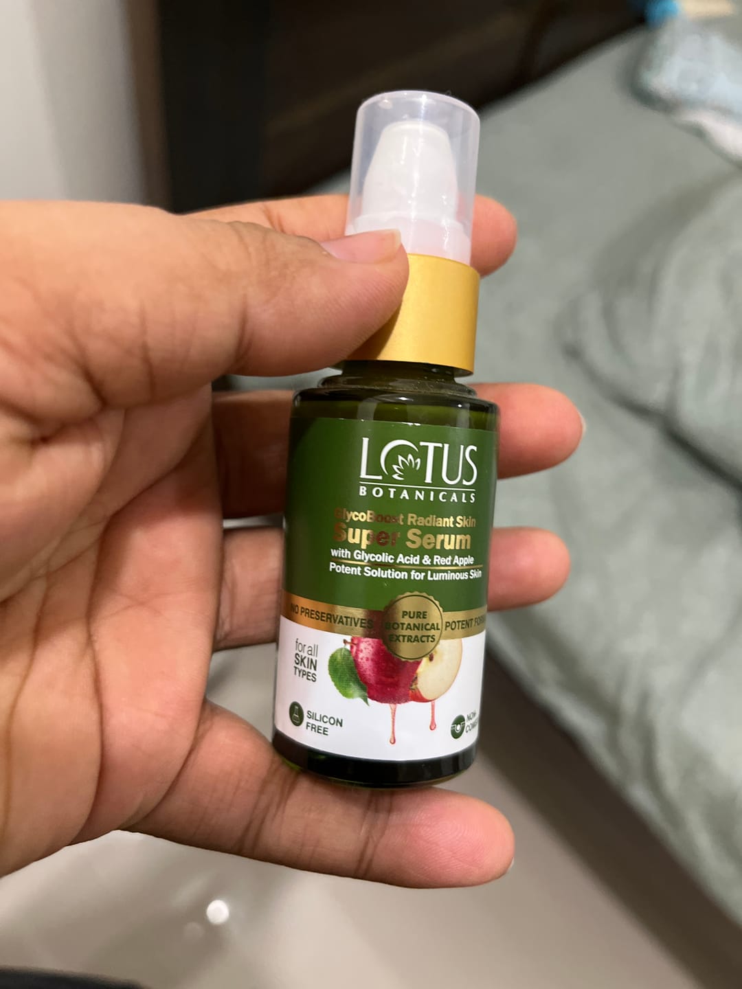 Customer photo review of GlycoBoost Radiant Skin Super Serum