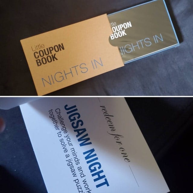 Customer photo review of Nights In Coupon Book