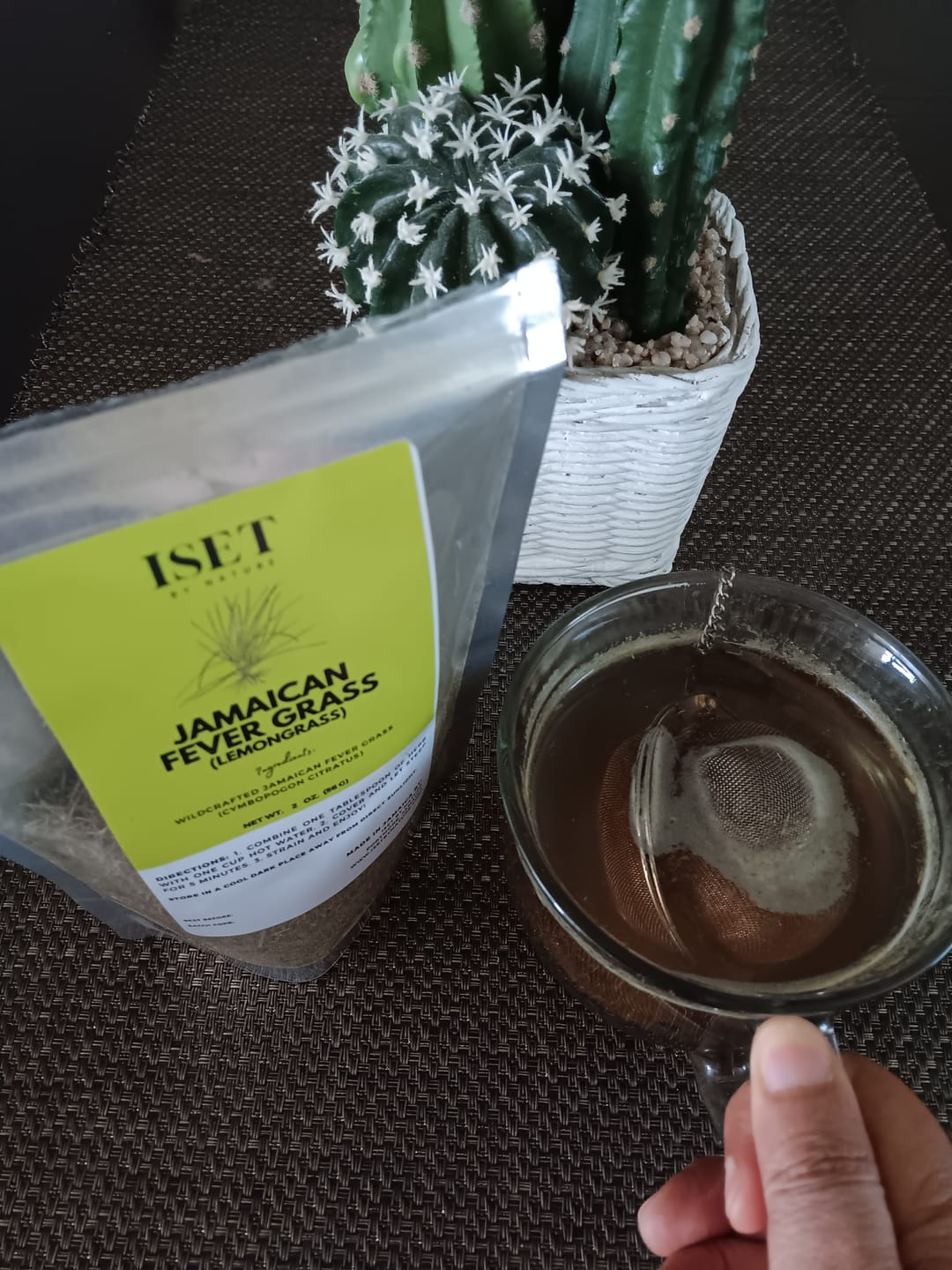 Customer photo review of Jamaican Fever Grass (Lemon Grass) Herbal Tea