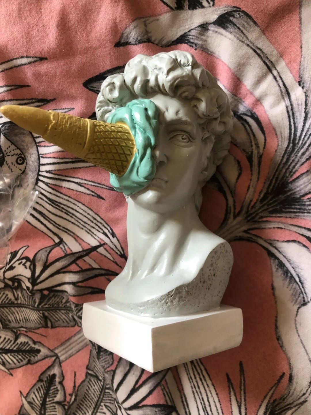 Customer photo review of In Your Face Resin Statue