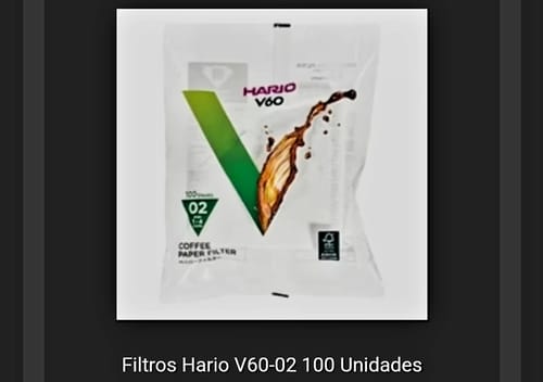 Customer photo review of Filtros Hario V60-02 100 Unidades