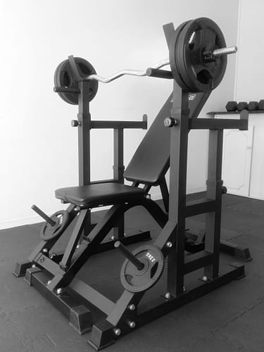 Customer photo review of Half Squat Rack With Dip Bars