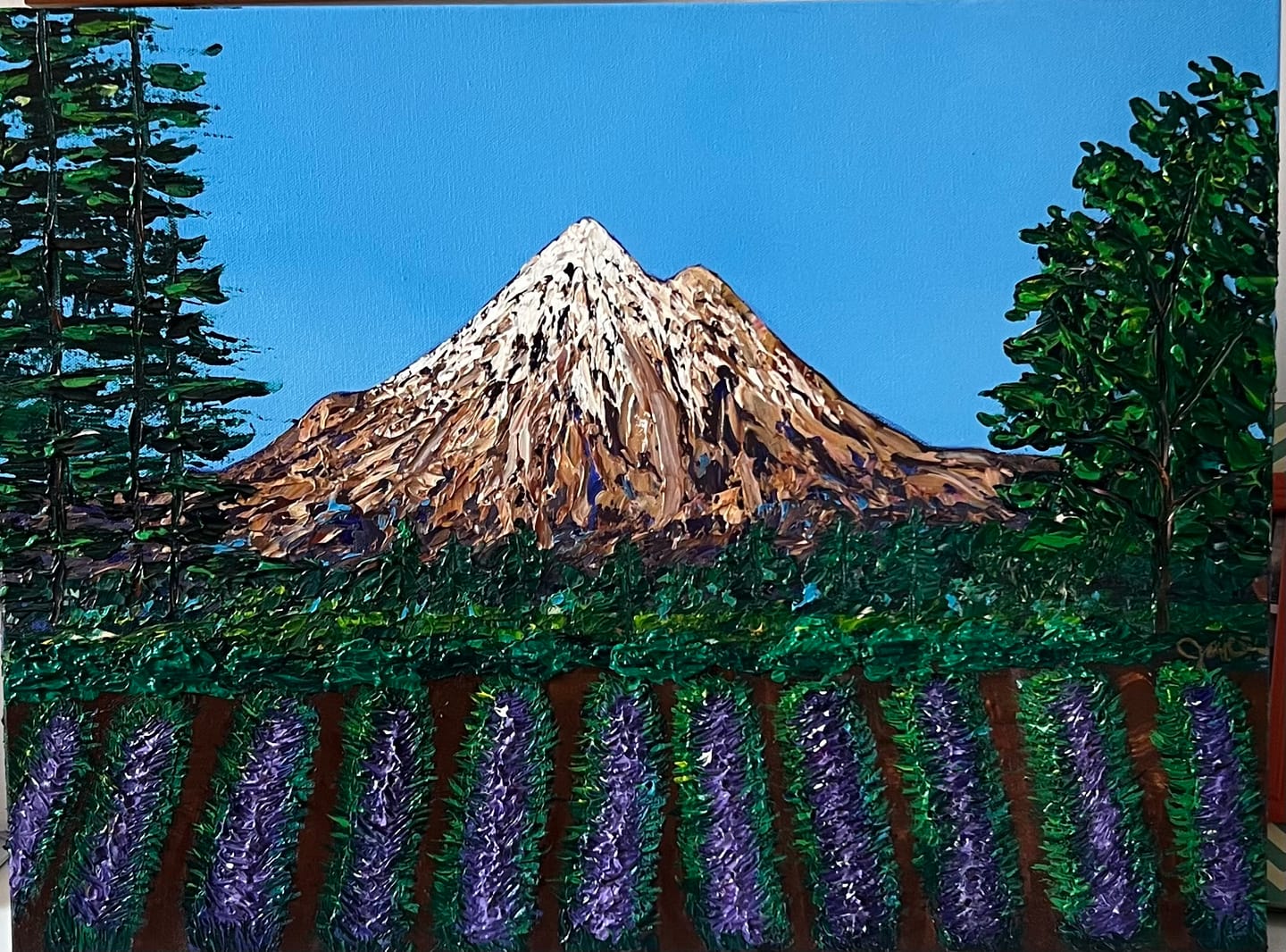 Customer photo review of DabblePaints™️ Burnt Umber — Thick-Body Acrylic Paint