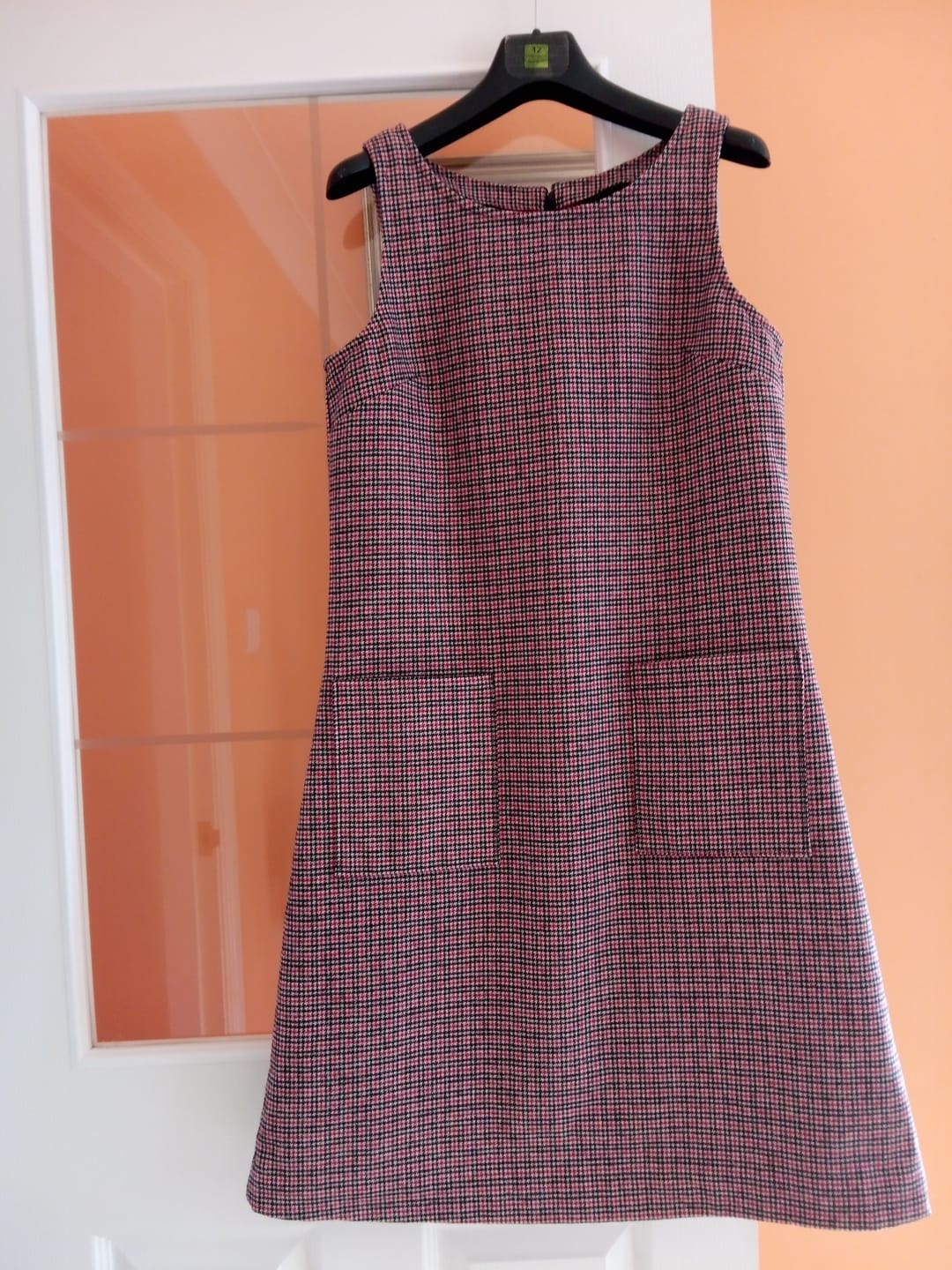 Customer photo review of Red Dogtooth Check Wool Blend Fabric