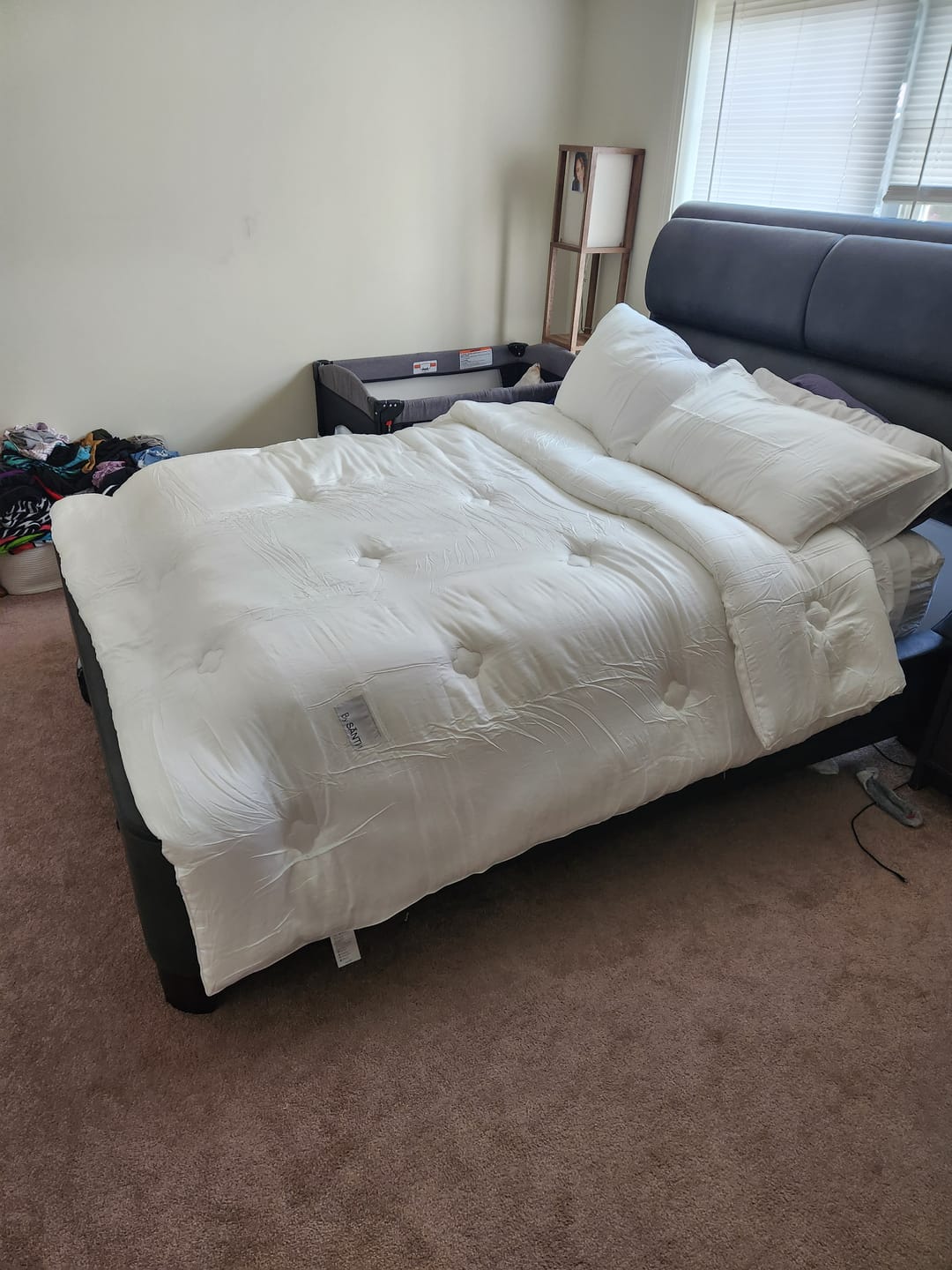 Customer photo review of The FLORÉ Over-Sized Eucalyptus Comforter Set