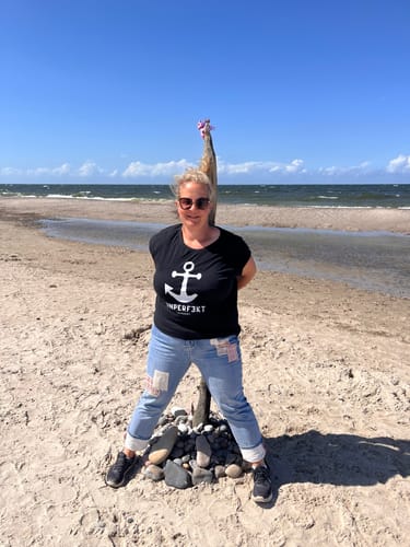 Customer photo review of Organic Alle-Größen-Shirt »Unperfekt mit Anker«