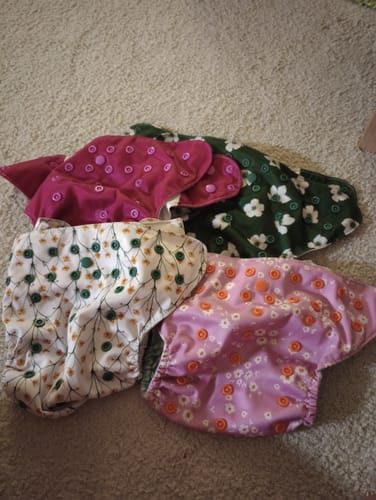 Customer photo review of Play Basics Pocket Cloth Diaper with Athletic Wicking Jersey
