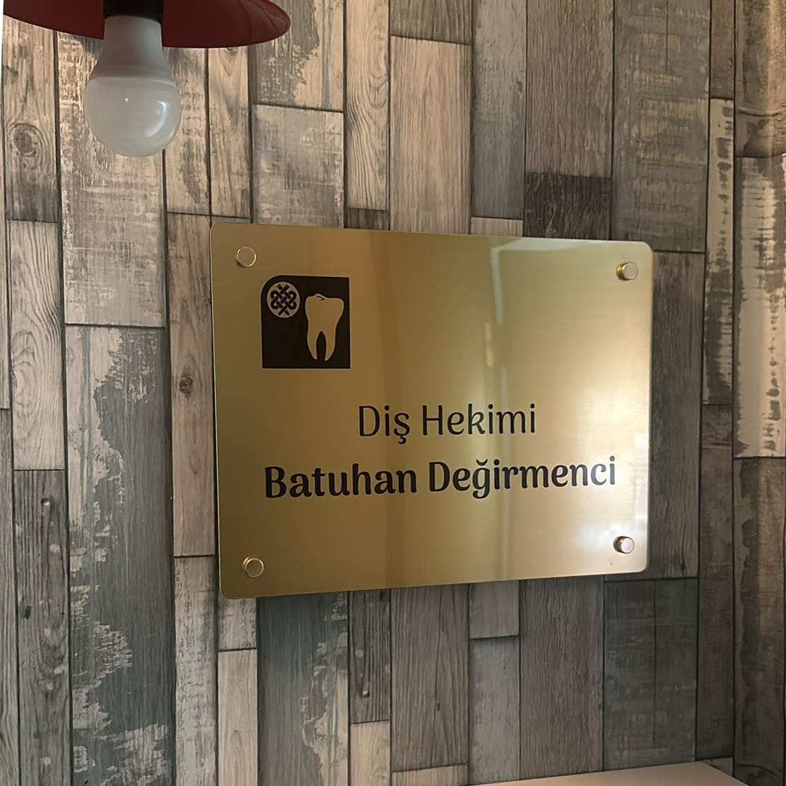 Customer photo review of Metal Dokulu Kapı Tabelası