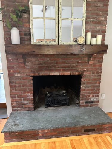 Customer photo review of Distressed Mantels