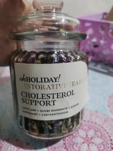 Customer photo review of Cholesterol Support Tea Blend