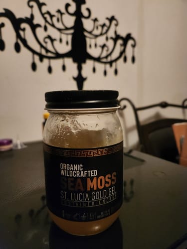 Customer photo review of St Lucia Gold Sea Moss Gel