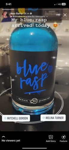 Customer photo review of Blue Rasp 700ml