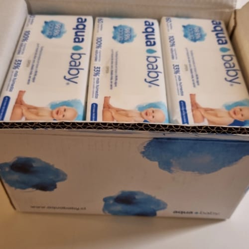 Customer photo review of Aqua Baby 12 Bolsas de 60 Toallitas Húmedas