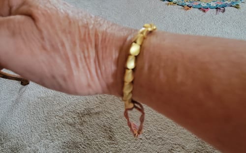 Customer photo review of Tibetan Bracelet of Fortune