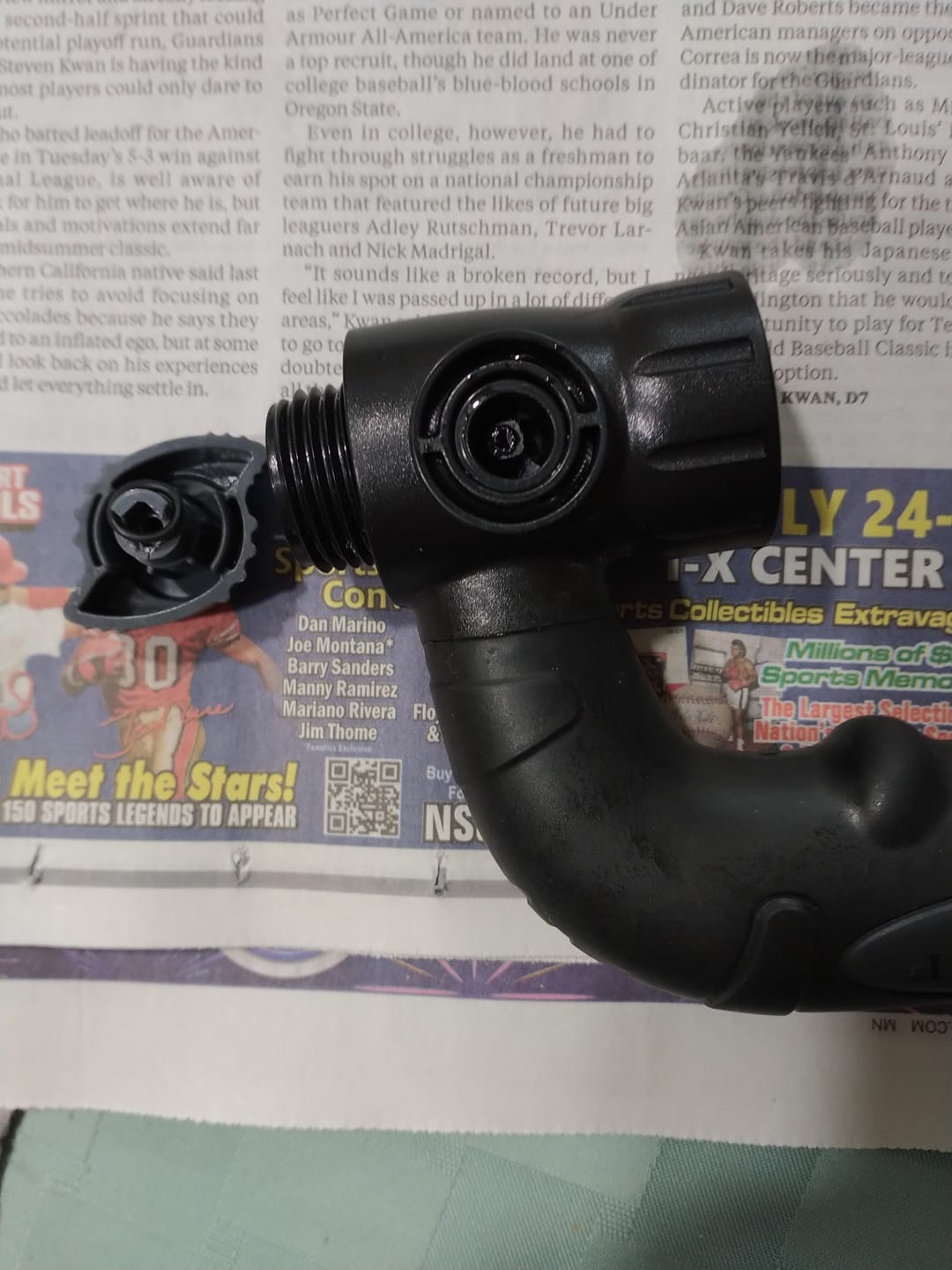 Customer photo review of Expanding Metal Garden Hose with Grip Switch