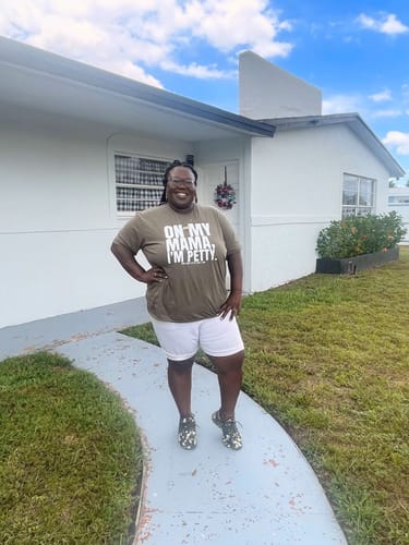 Customer photo review of On my Mama I'm Petty Unisex Tee